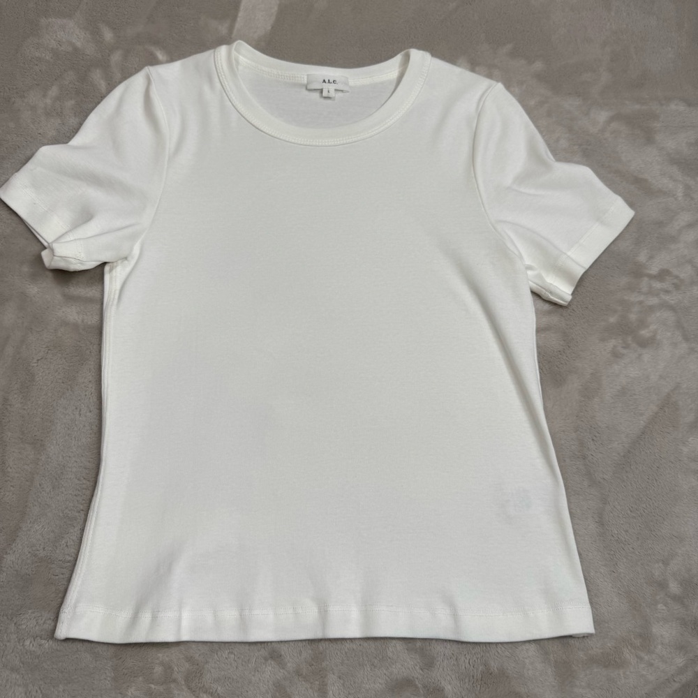 A.L.C. White‎ Tee short sleeve top large minimalist